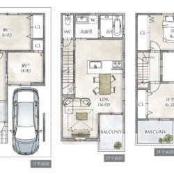 建延面積107.51m2  ゆったりと広く、すっきりと片付いた玄関は、訪れるお客様にも好印象です。