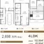 間取 2698万円、4LDK、土地面積65.95m2、建物面積102.06m2